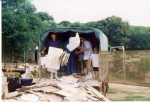 DYA: 
Dissabte 12-8-95. Campanya recollida de material reciclable. Verges. (4)<br />